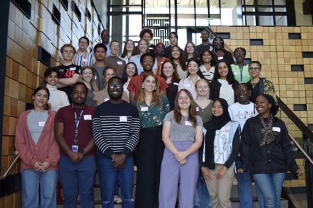 Group photo of the new department of global health students.