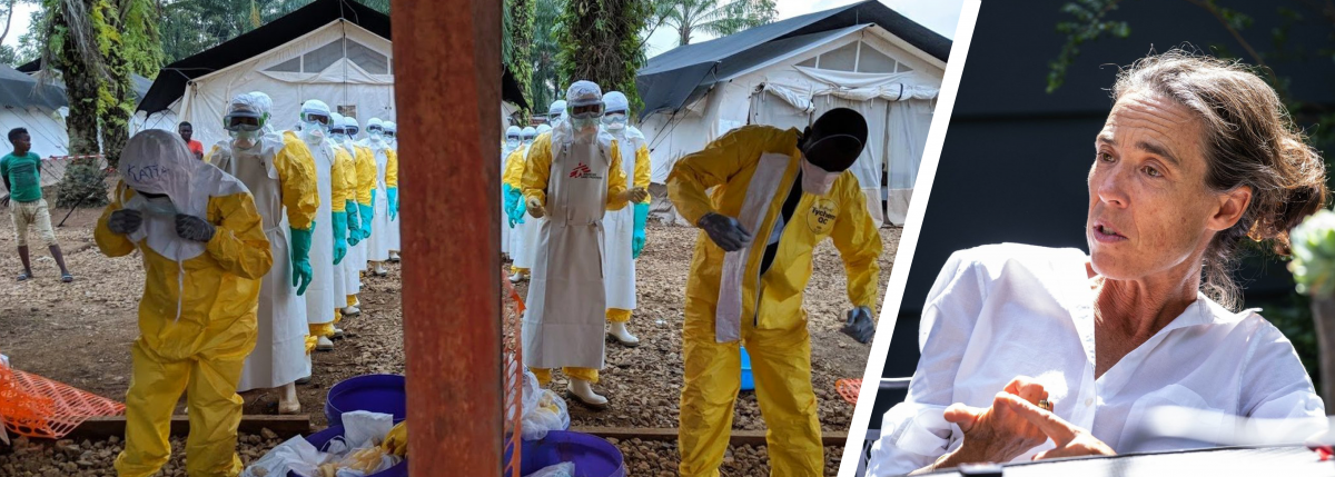 Karin Huster and a team of Ebola workers