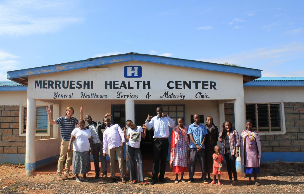 Photo of workers at Merrueshi village clinic