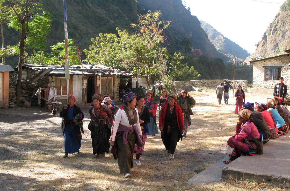 Women coming to a clinic in rural Nepal. Photo credit: Aradhana Thapa (MPH '15)