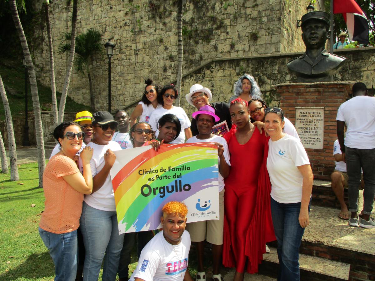 Halpern posing for a photo in the Dominican Republic